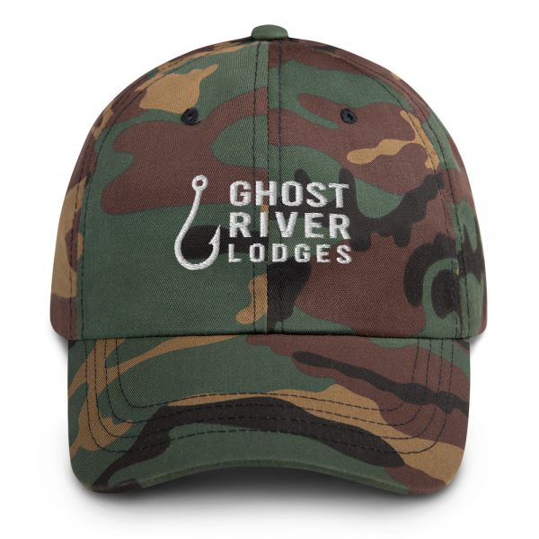 Ghost River Lodges – Dad Hat – Hook Logo – Camo