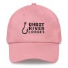 Ghost River Lodges – Dad Hat – Hook Logo – Pink-Black