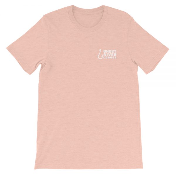 Ghost River Lodges – Ladies Peach Tshirt – Flat