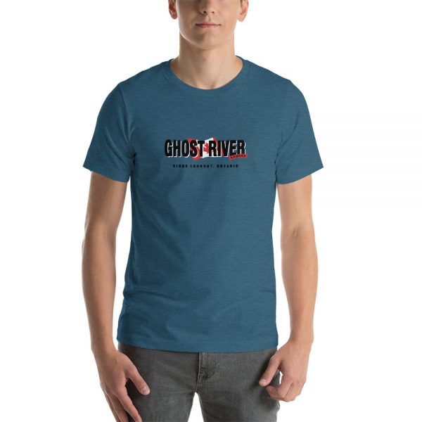 Ghost River Lodges – Mens Heather Deep Teal Classic Tshirt