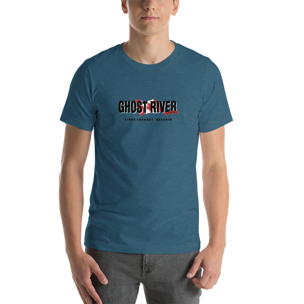 Ghost River Lodges - Mens Heather Deep Teal Classic Tshirt
