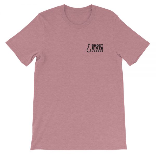 Ghost River Lodges – Mens Orchid Tshirt – Flat