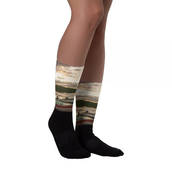 Ghost River Lodges – Socks – Boats – Front