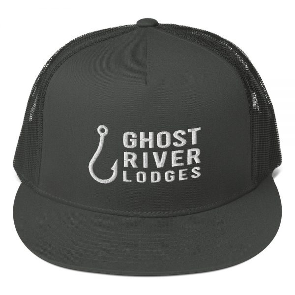 Ghost River Lodges – Trucker Hat – Hook Logo – Charcoal