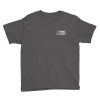 Ghost River Lodges – Youth Charcoal Tshirt – Flat